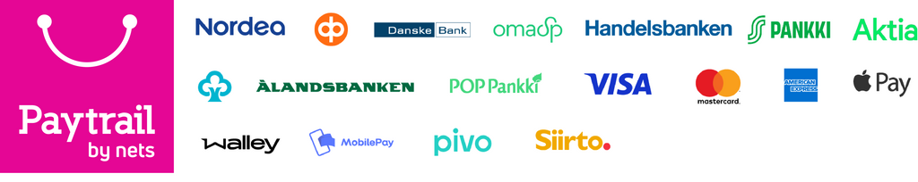 TheBoardSpot maksutavat paytrail walley, MobilePay, Pivo, Kotimaiset verkkopankit, ApplePay ja luottokortit.